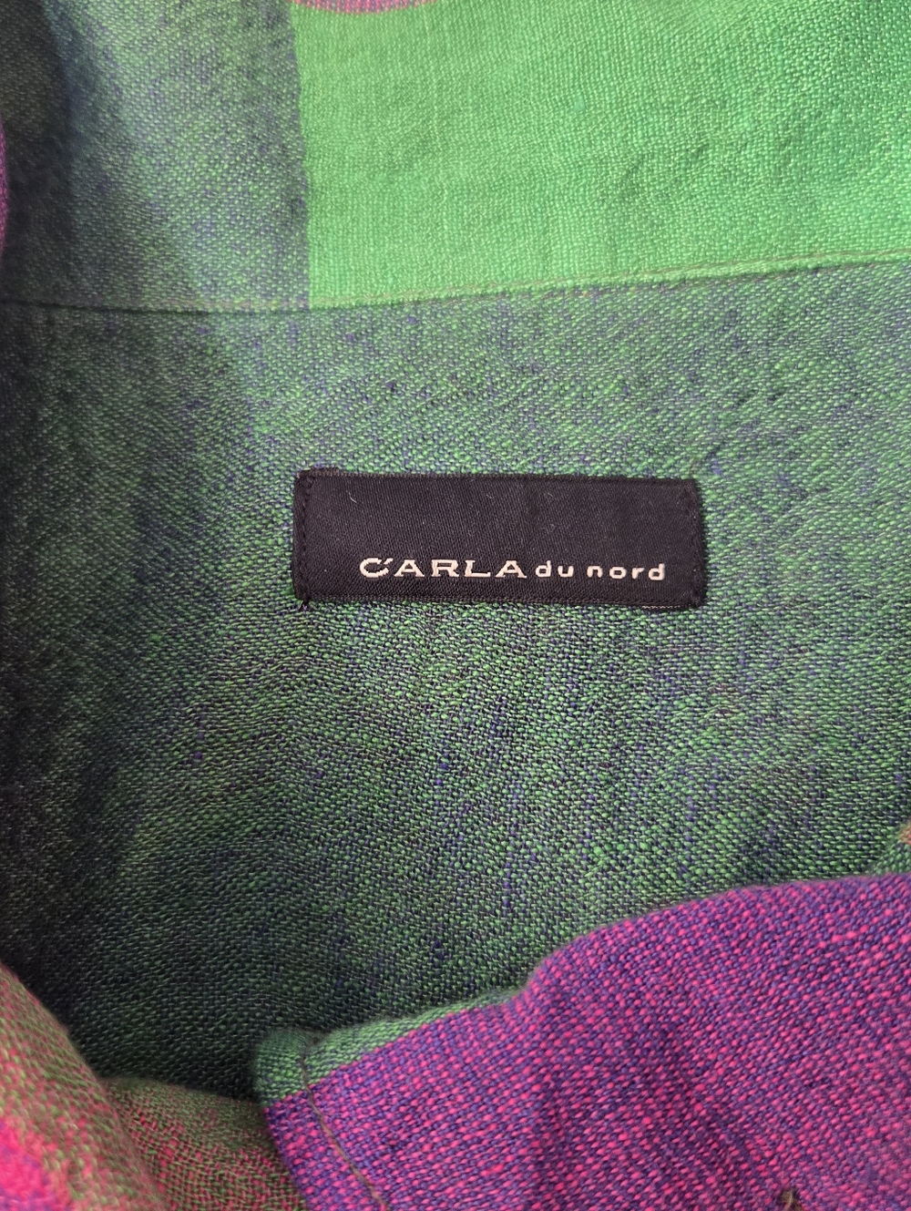 Carla du Nord Linen Blend Colorblock Jacket - EU 44 ≈ Canada/US 12–14 - Picture 8 of 8